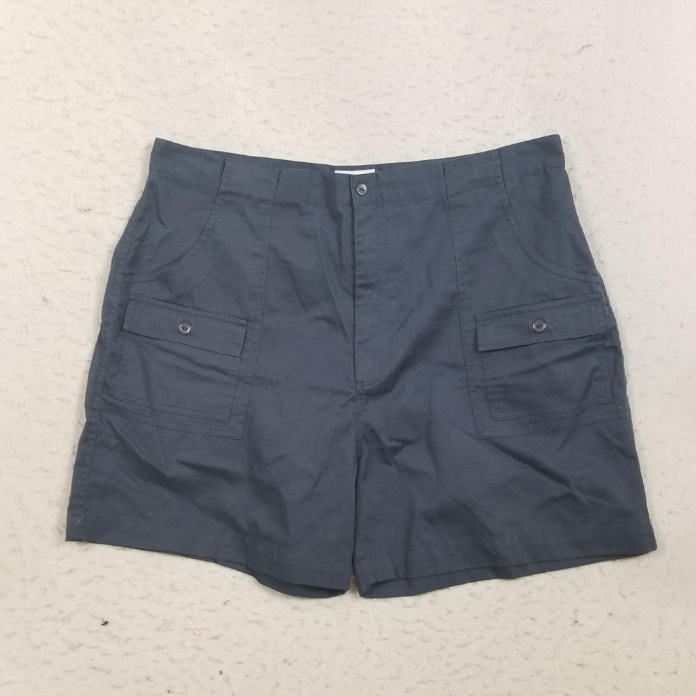 Windham Pointe Cargo Shorts Mens 38 Blue Canvas Polyester Cotton 5 Inseam Casual